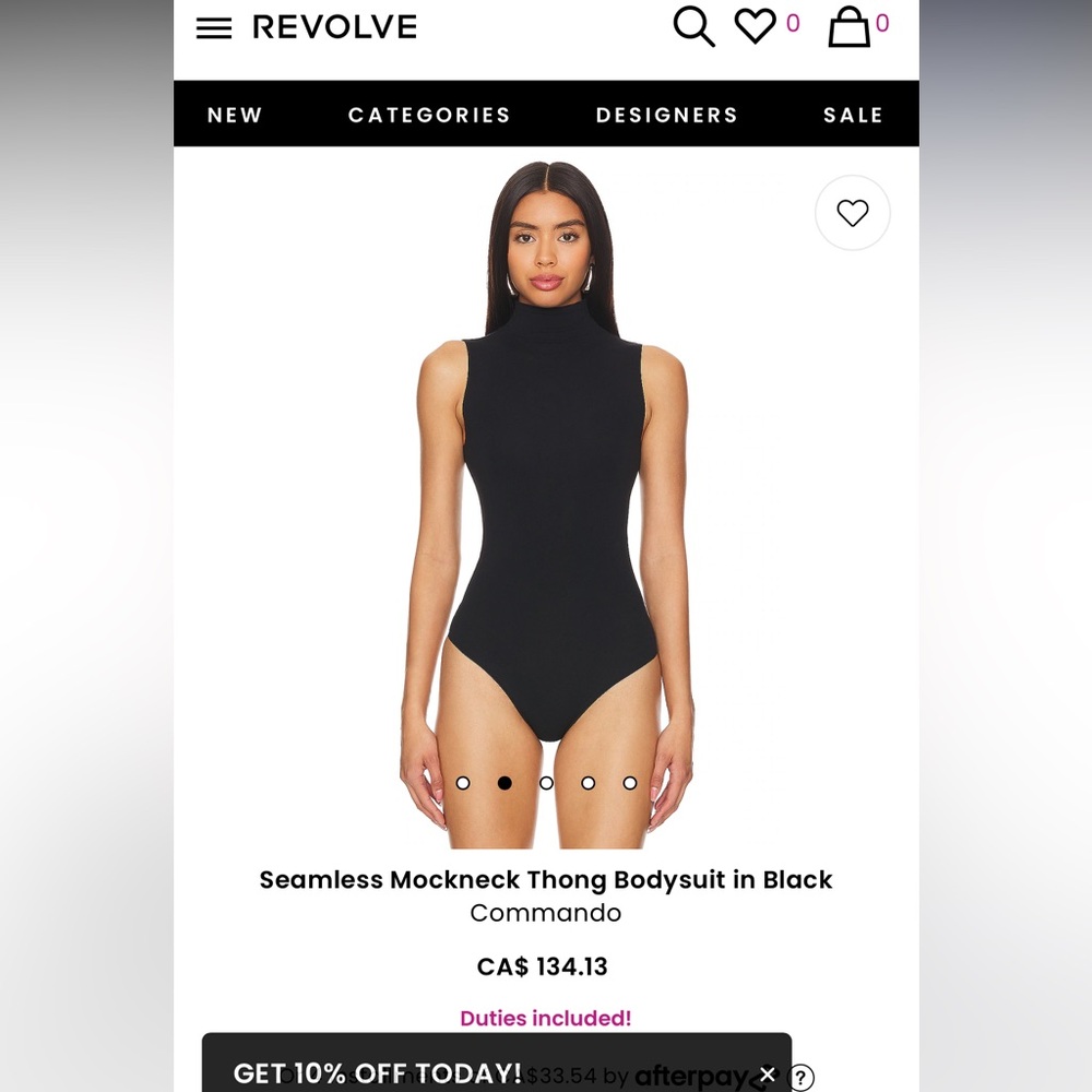 COMMANDO Seamless Mockneck Bodysuit